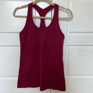 Burgundy Lululemon tank